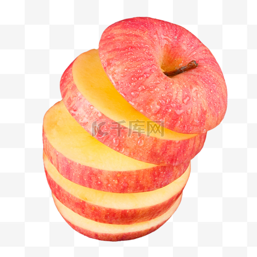 新鲜水果切片苹果图片