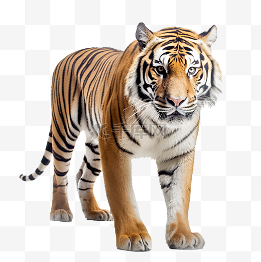 一只老虎免扣摄影动物图片