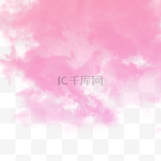 粉色水墨云图片