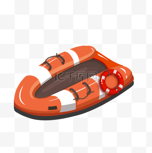 皮筏艇橡皮艇卡通充气图片
