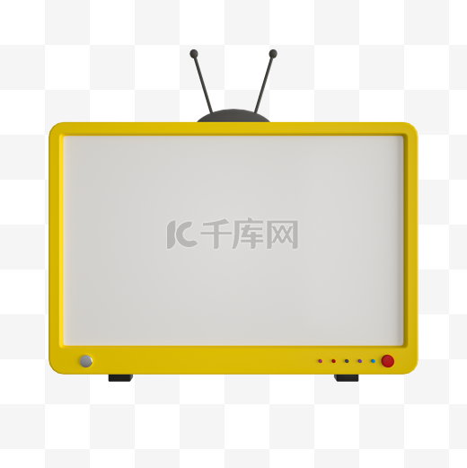 C4D卡通电视可爱边框对话框图片