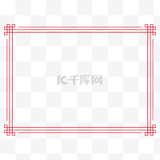 中式简约新春百搭边框图片