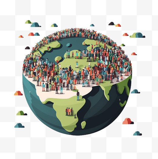 世界人口日地球资源图片