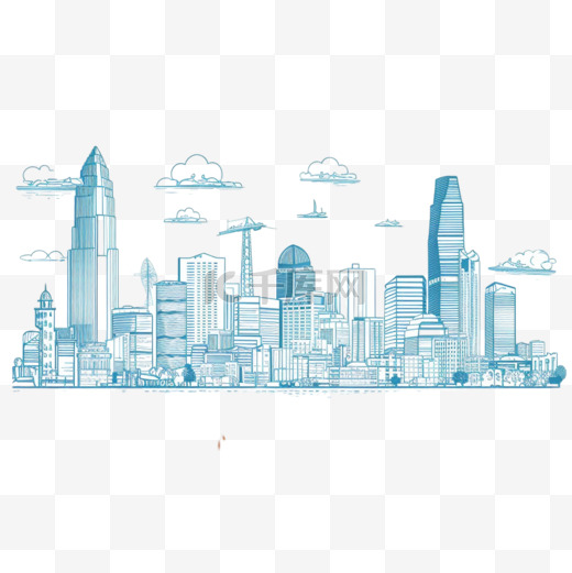 胡志明市越南线天际线，白色背景全景矢量插图商务旅行和旅游概念，横幅或网站的现代建筑图像图片
