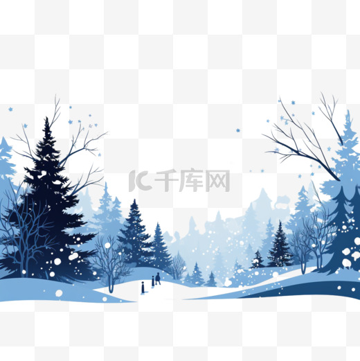 雪景圣诞图片