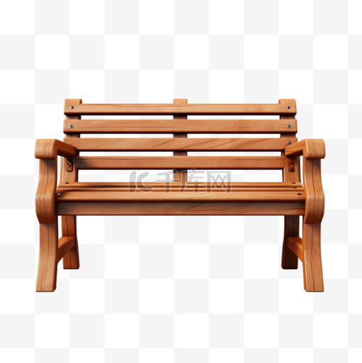 3D木制小椅子小板凳座椅家具元素图片