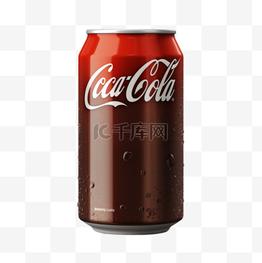 可乐汽水易拉罐瓶AI元素立体免扣图案图片