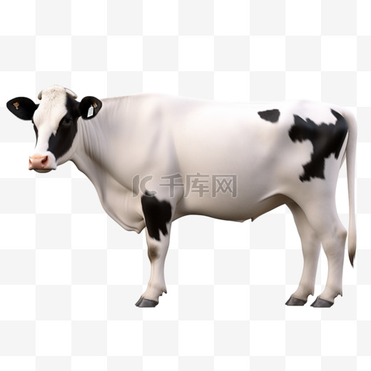 奶牛动物AI立体装饰素材图片