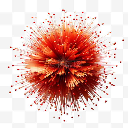 炸开烟花爆炸效果粒子AI元素立体免扣图案图片