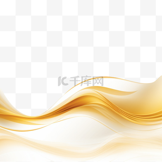 平滑的金色波浪背景图片