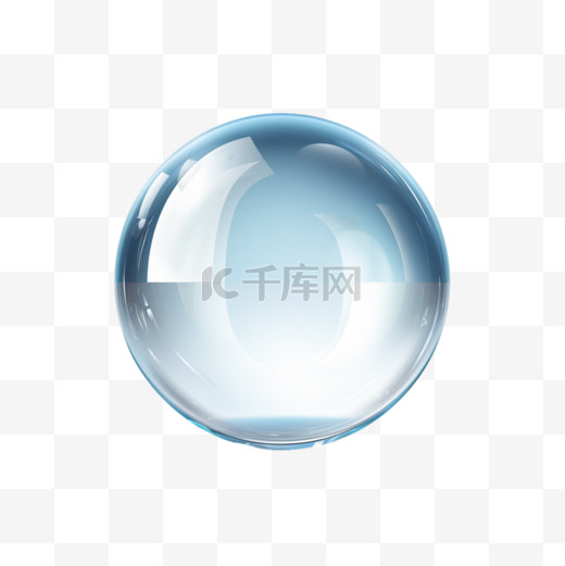 逼真的玻璃球3d光泽透明水晶球圆形球体水滴圆形光学珠肥皂泡光泽光泽空按钮隔离整洁矢量插图图片