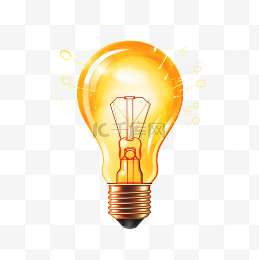 有光线的灯泡。照明电灯。创造性的想法、解决方案、思维观念图片
