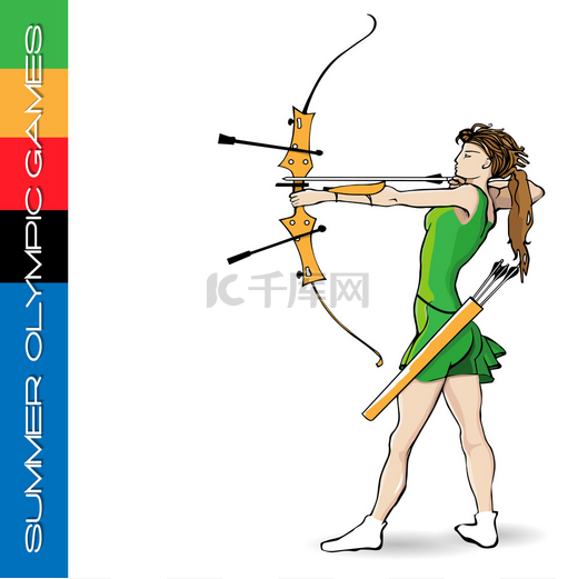 Summer Olympic games archery图片