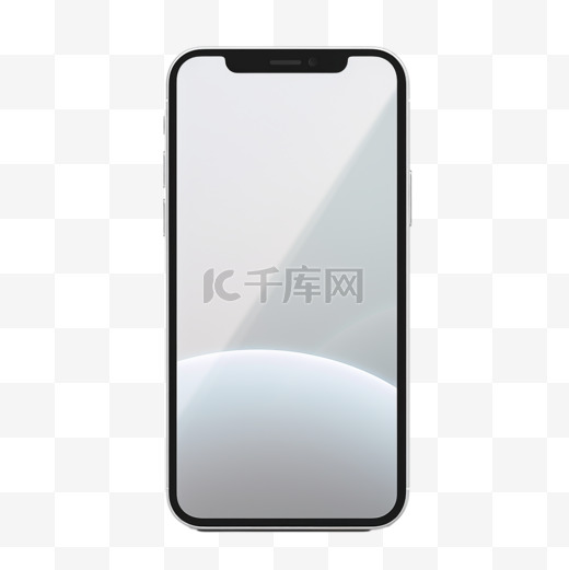 新的iphone13pro模型，空白屏幕隔离在白色背景上图片