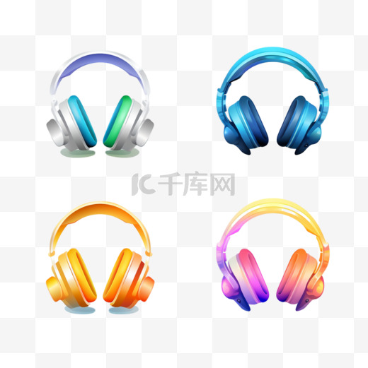 渐变DJ LOGO集合图片