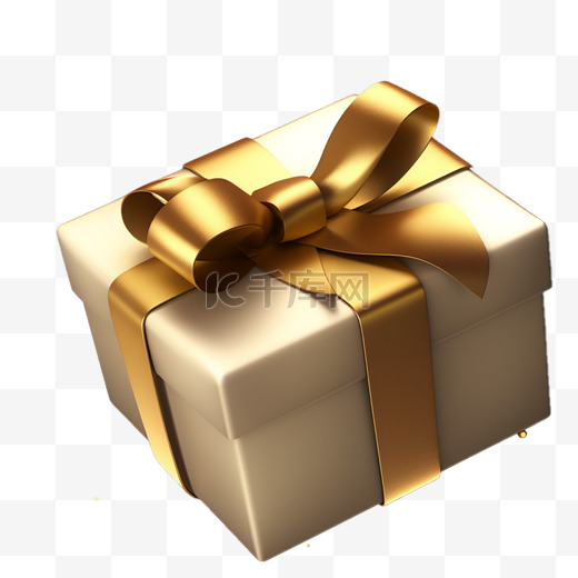 圣诞金色礼物盒高级感元素图片