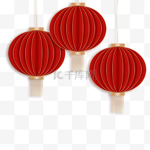 新年新春春节红色灯笼元旦图片