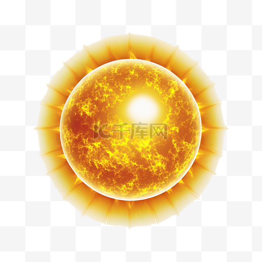 太阳燃烧火焰图片