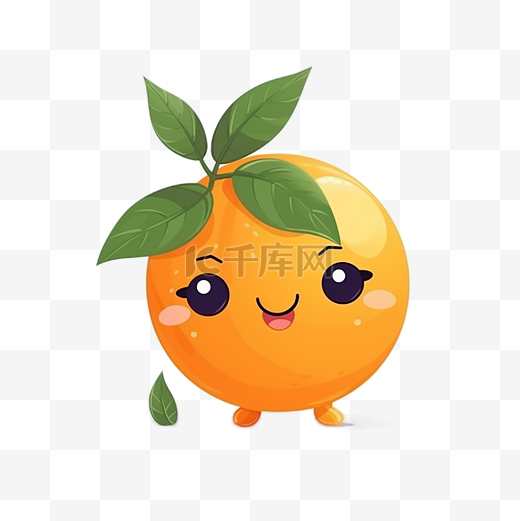 橙子可爱微笑表情包图片