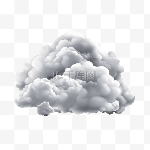 云朵白云天气透明图片