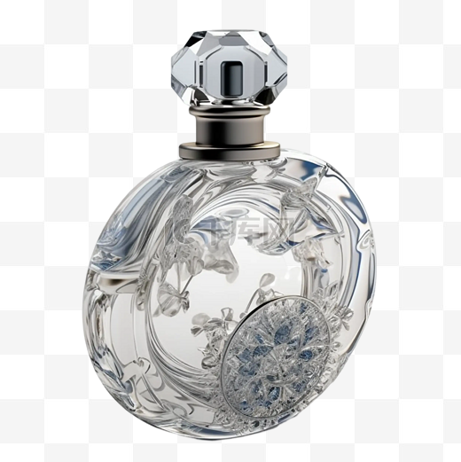 香水香水瓶3d白色图片