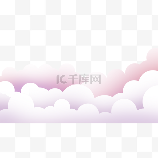 蓬松的云彩边框横图粉红色图片