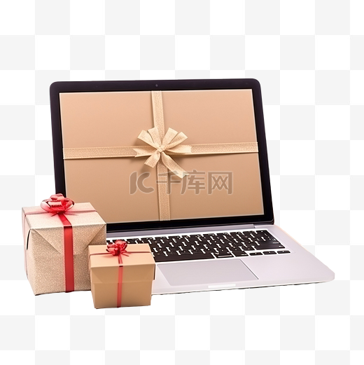 女孩手中的模型平板电脑概念圣诞节网上购物折扣或网上图片