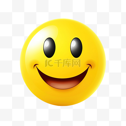 明亮的笑脸黄色表情符号png文件图片