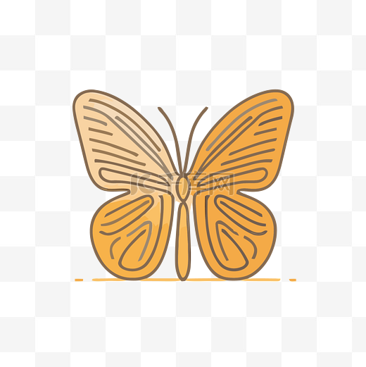 金蝴蝶标志透明设计 jpeg eps 向量图片