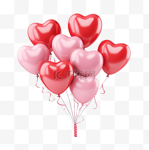爱情气球情人节图片