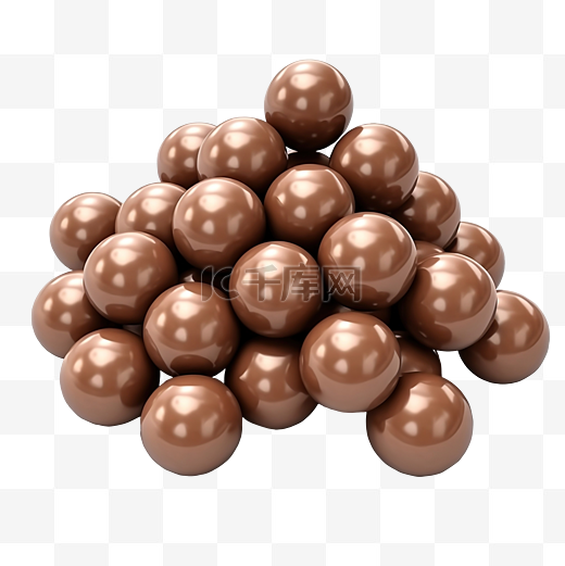 巧克力涂层巧克力豆巧克力球巧克力棕色糖果 3d 插图图片