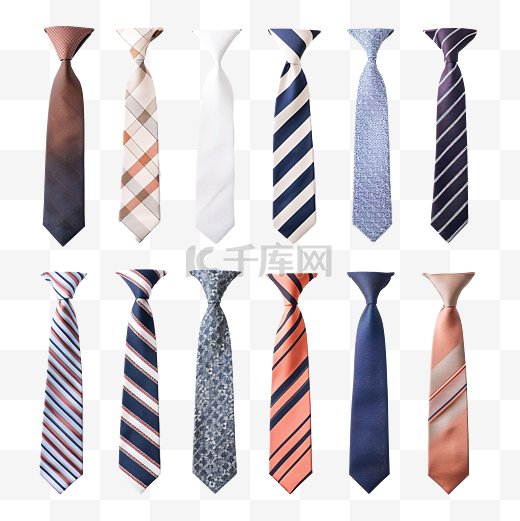 大套领带不同类型图片