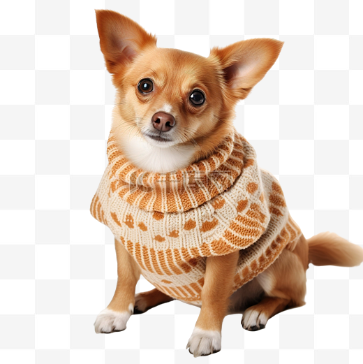 可爱的狗穿着毛衣图片