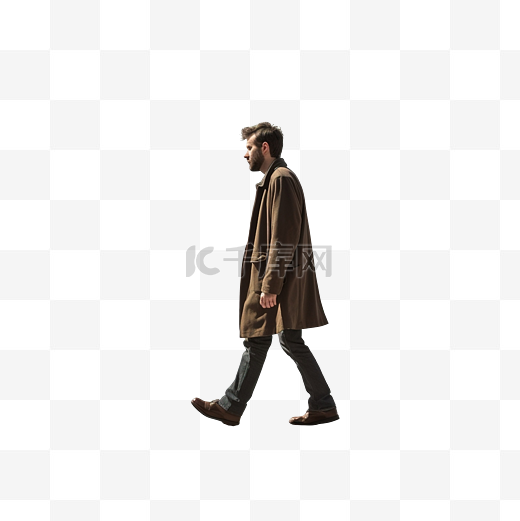 一個人走路的人图片