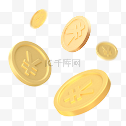 金色电商金币素材图片