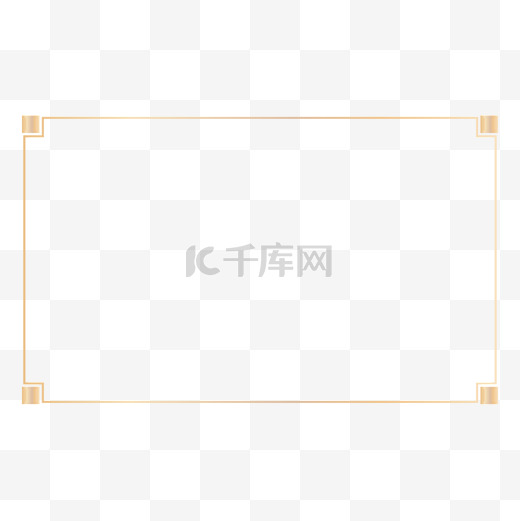 中国风简约烫金边框图片图片