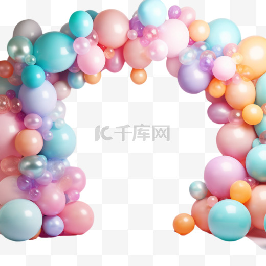 气球拱门元素立体免抠图案图片