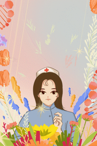 38女神节抗疫一线的医生护士彩色插画风营销海报