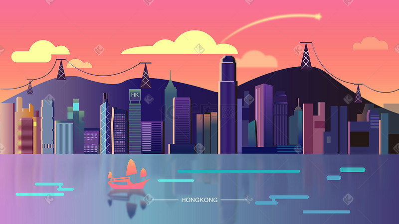 城市主题之香港维港风情图片