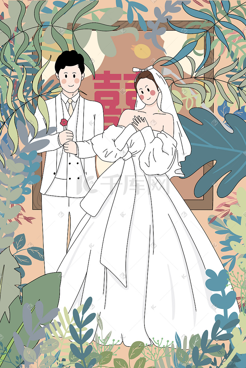 婚礼婚纱新郎新娘结婚浪漫爱情婚姻裙子西装图片