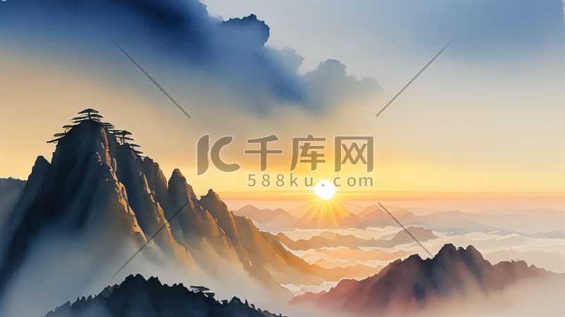 气势磅礴的中国著名景点黄山日出风景19图片