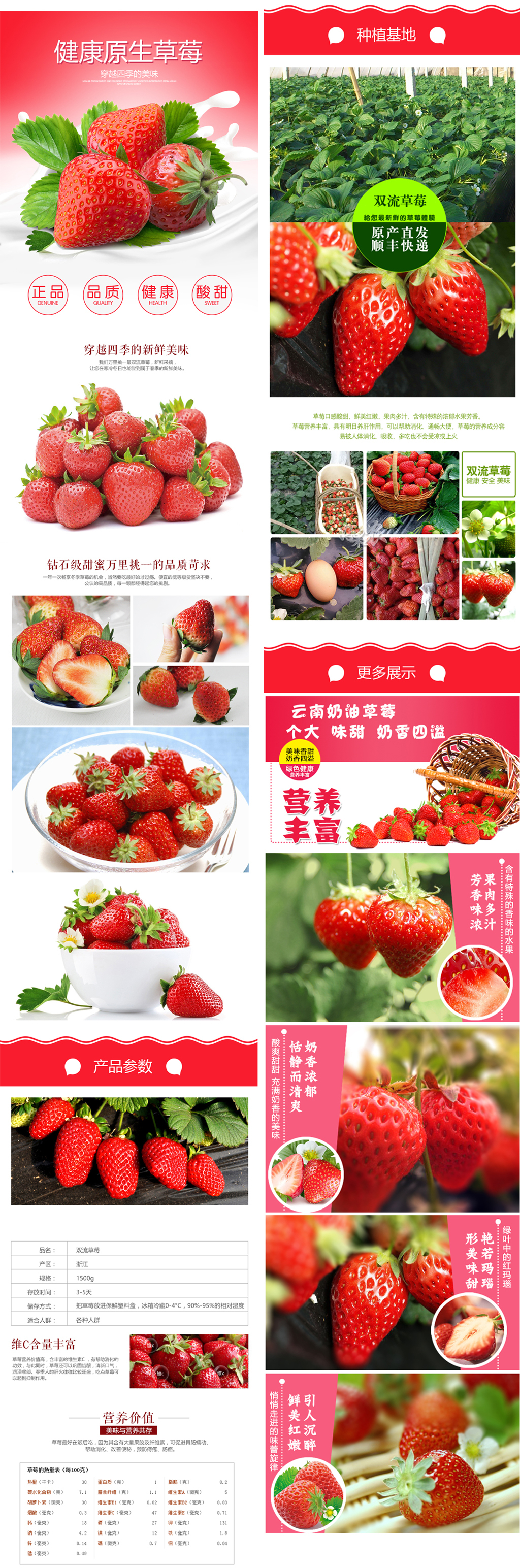 淘宝水果草莓详情页设计图片