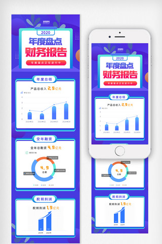 年度财务报告手机长图