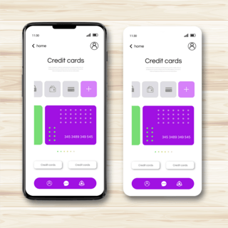紫色移动端app界面设计