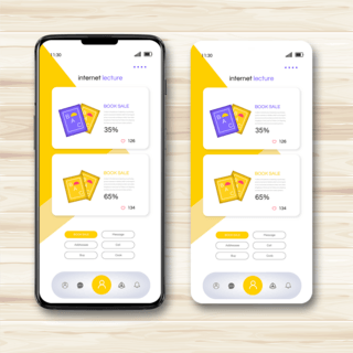 黄色移动端app界面设计