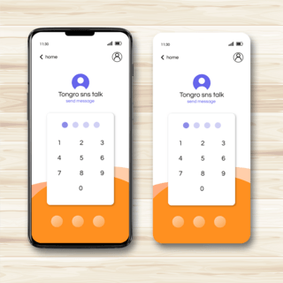 橙色移动端app界面设计
