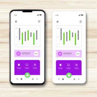 紫色移动端app界面设计