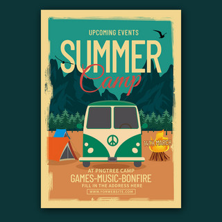 summer camp flyer