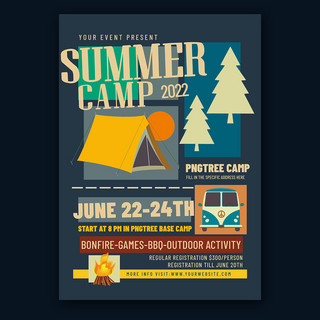 summer camp flyer