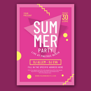 summer party flyer